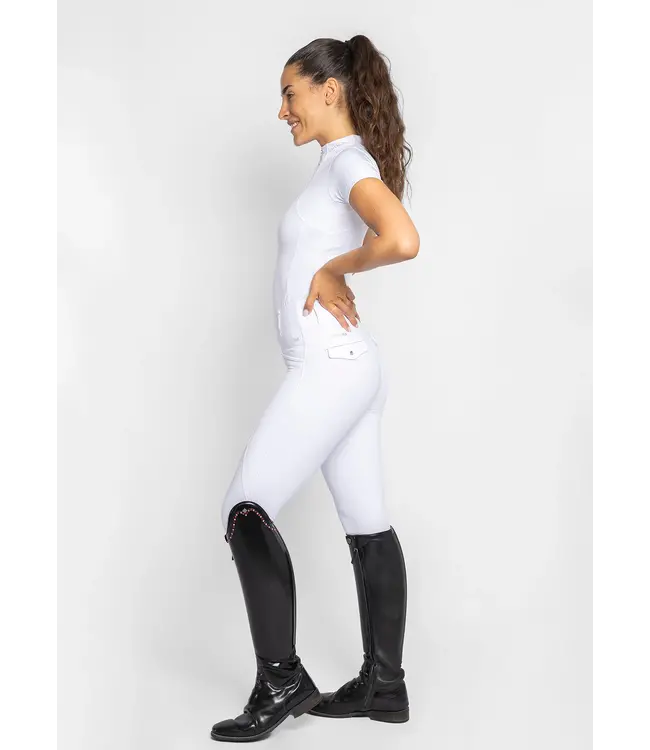 MAXIMILIAN PRO RIDING LEGGINGS KGrip - White