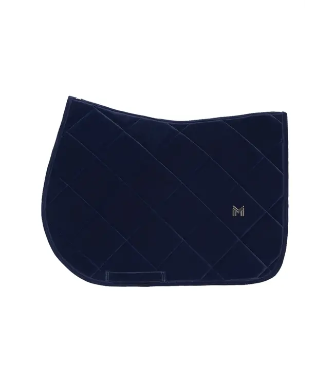 MAXIMILIAN VELVET JUMPING SADDLE PAD - Sapphire