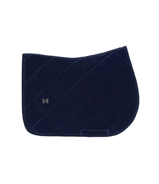 MAXIMILIAN VELVET JUMPING SADDLE PAD - Sapphire