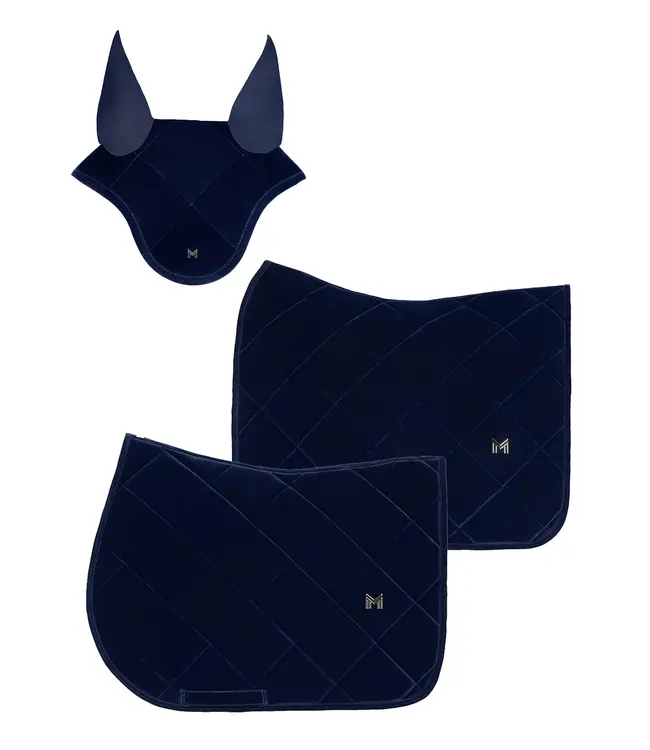 MAXIMILIAN VELVET JUMPING SADDLE PAD - Sapphire
