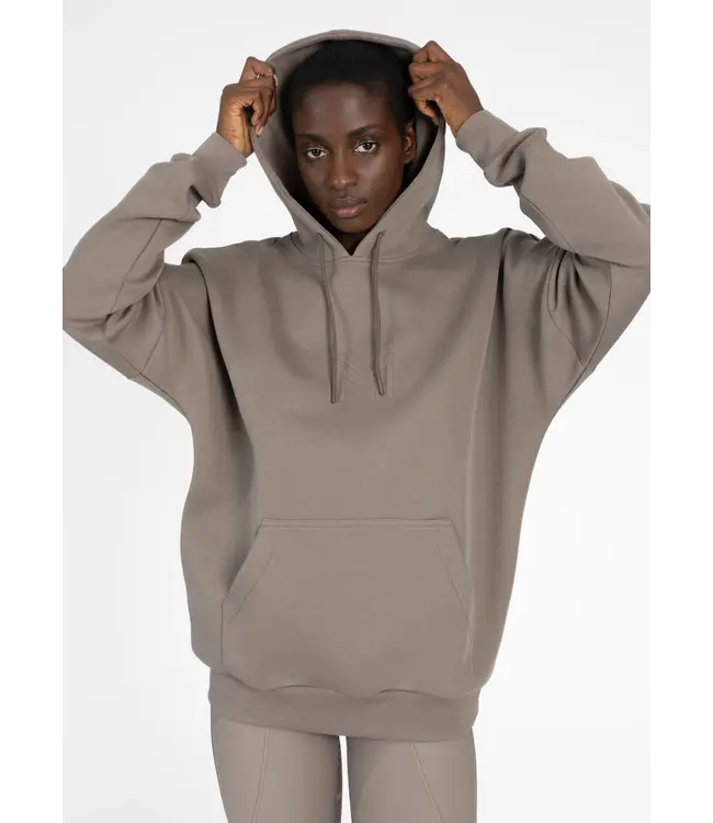 MAXIMILIAN UNISEX ICON OVERSIZED HOODIE - Taupe