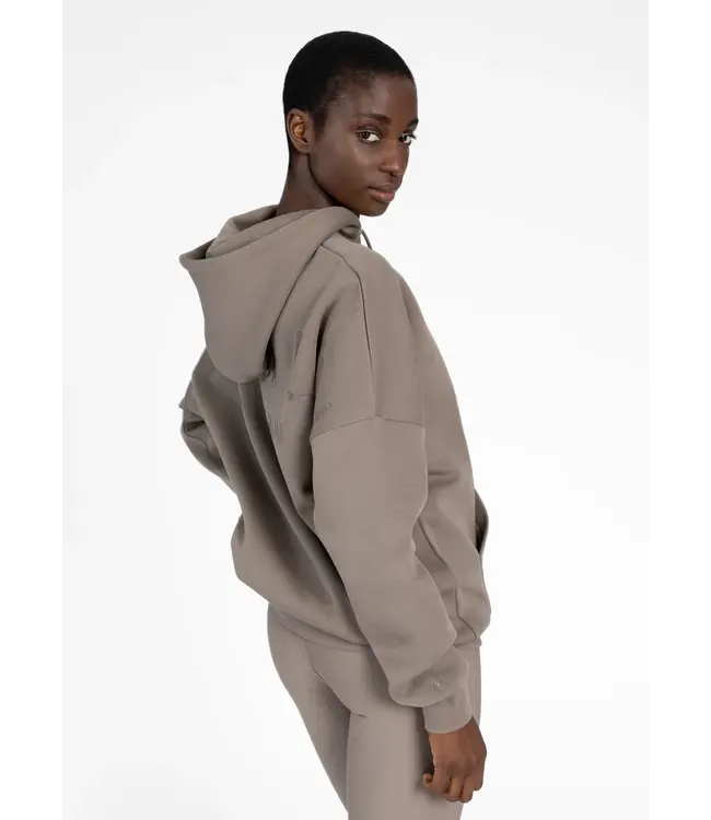 MAXIMILIAN UNISEX ICON OVERSIZED HOODIE - Taupe