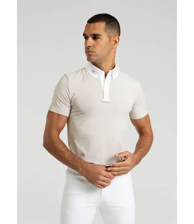 MAXIMILIAN ACTIVE SHORT SLEEVE SHOW SHIRT - Beige