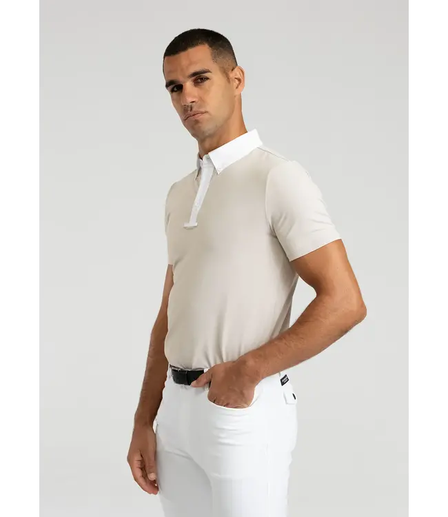 MAXIMILIAN ACTIVE SHORT SLEEVE SHOW SHIRT - Beige