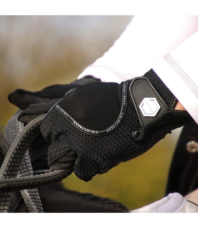 COLDSTREAM SWINTON COMBI MESH RIDING GLOVES - Black