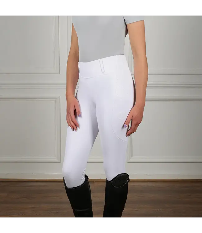 COLDSTREAM 'NEXT GEN' OXNAM RIDING TIGHTS - White