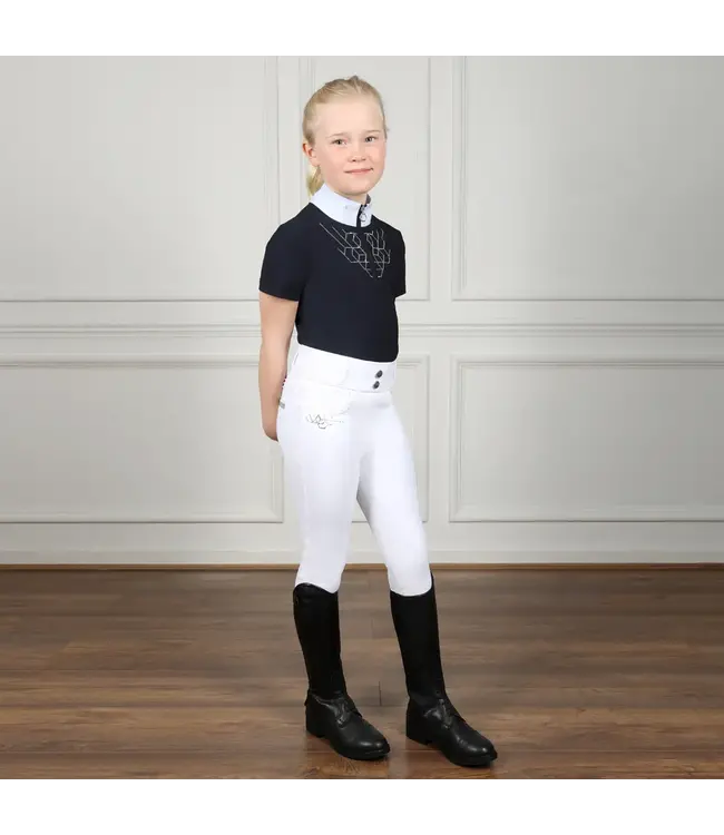 COLDSTREAM 'NEXT GEN' LEDMORE DIAMANTE RIDING TIGHTS - White