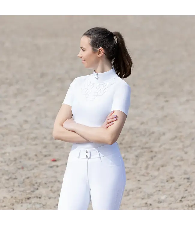 COLDSTREAM LEDMORE DIAMANTE BREECHES - White
