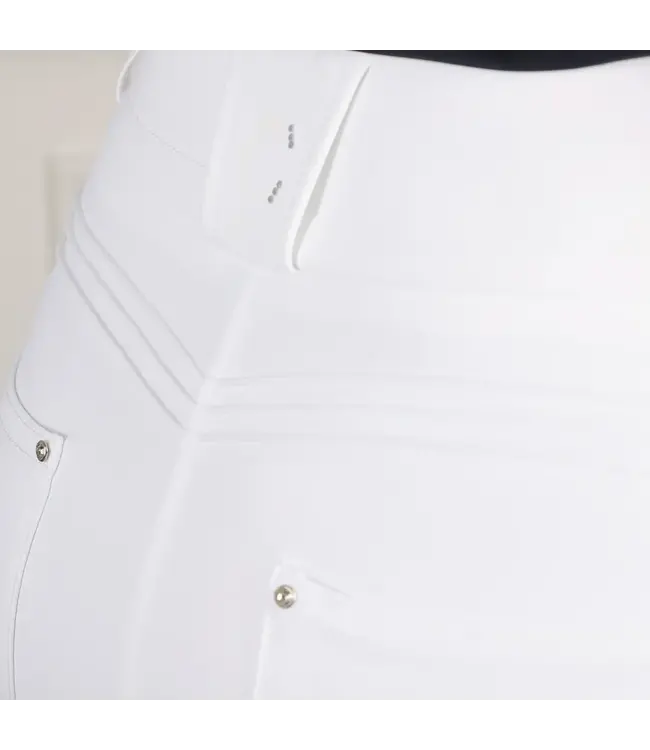 COLDSTREAM LEDMORE DIAMANTE BREECHES - White