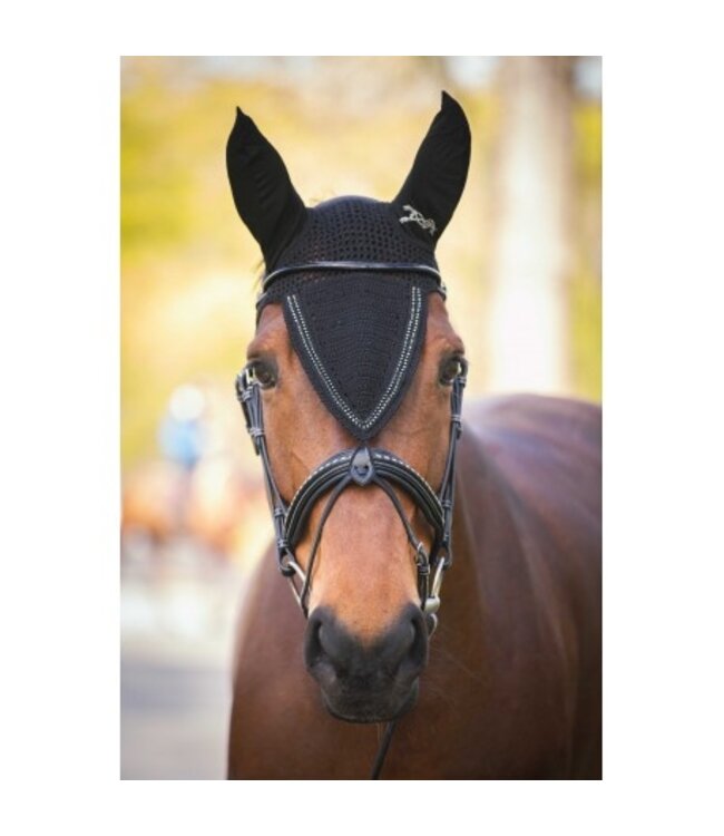 PENELOPE 'STRASS' LONG FLY VEIL - Navy