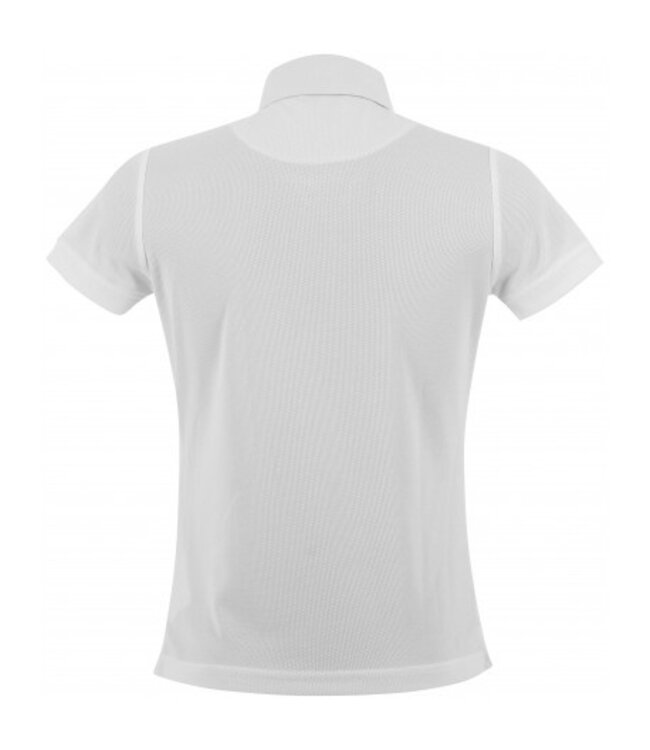 EQUITHEME 'EDY' KIDS MESH POLO - White