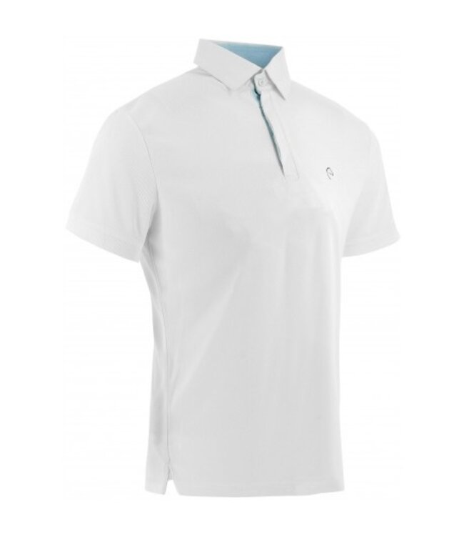 EQUITHEME 'EDY' MENS MESH POLO - White