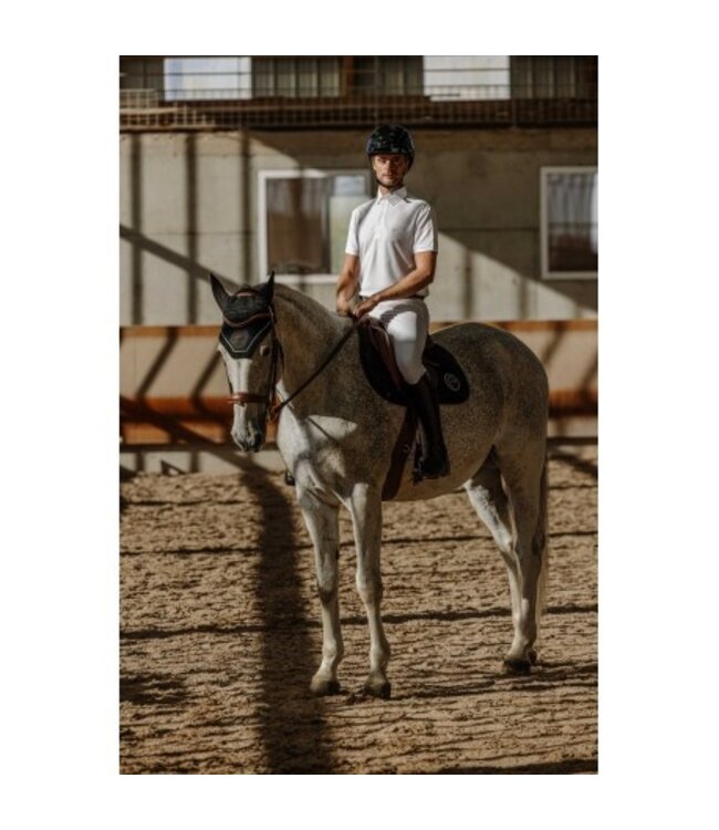 EQUITHEME 'EDY' MENS MESH POLO - White