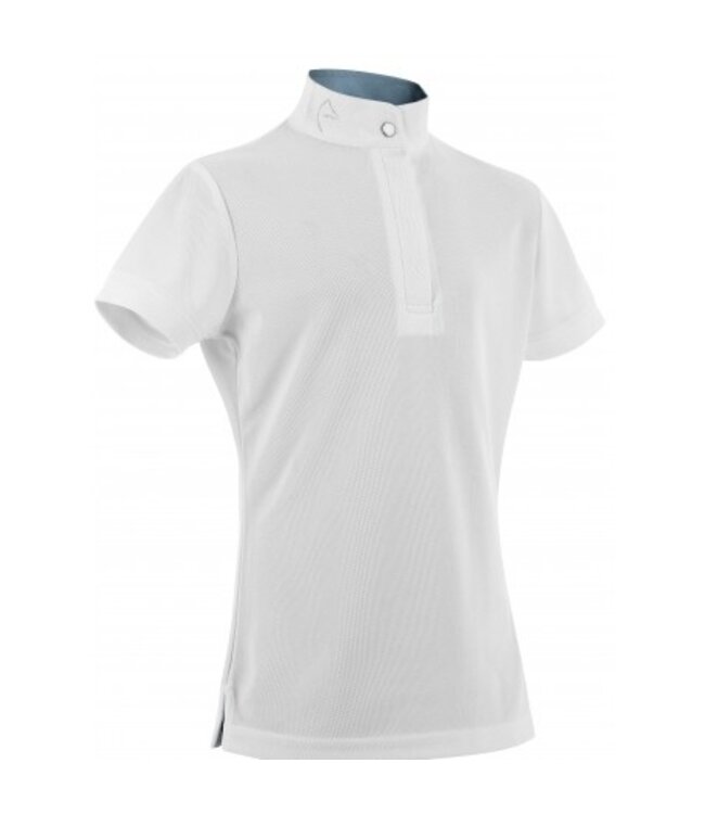 EQUITHEME 'BETTY' KIDS MESH POLO - White