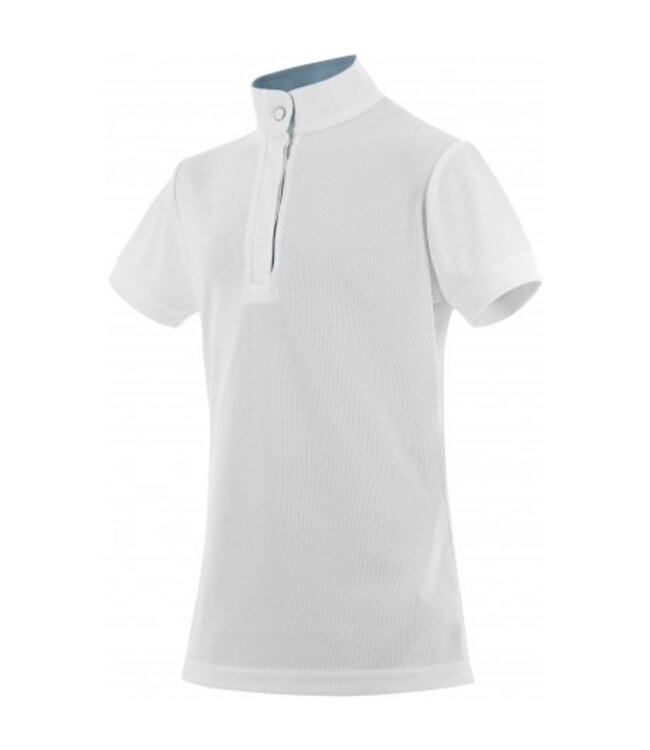 EQUITHEME 'BETTY' KIDS MESH POLO - White