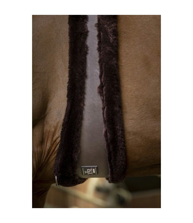 NORTON XTR GIRTH SYNTHETIC SHEEP SKIN - Brown/Brown