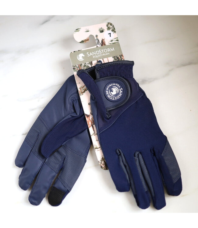 SANDSTORM RIDING GLOVES - Navy
