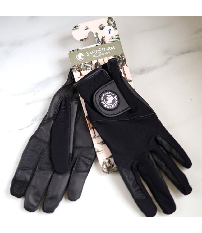SANDSTORM RIDING GLOVES - Black