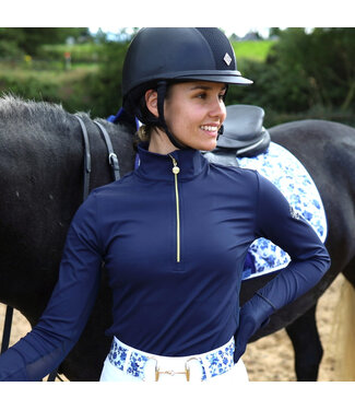 Sandstorm Equestrian SANDSTORM PERFORMANCE SPORT BASE LAYER - Navy
