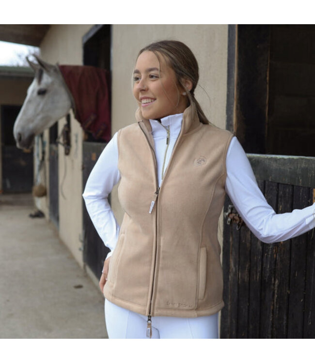 SANDSTORM COUNTRY FLEECE GILET - Beige