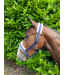 Celtic Equine PUISSANCE NYLON HEADCOLLAR with FUR  - Navy