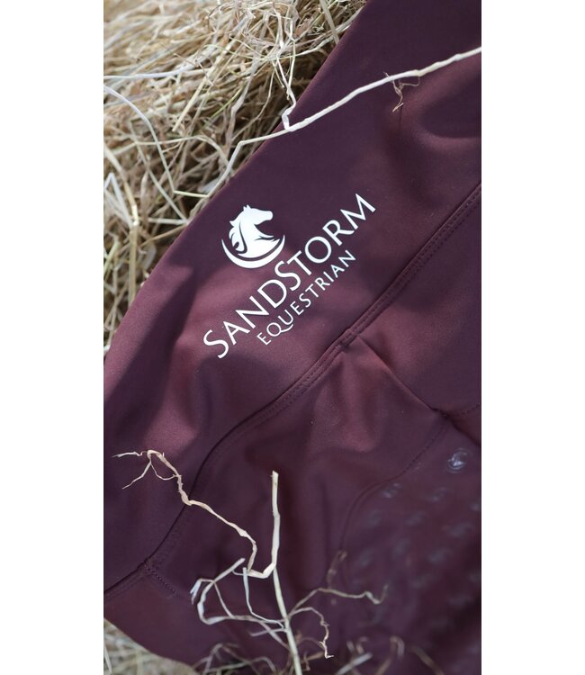 SANDSTORM EVERYDAY COMFORT RIDING LEGGINGS - Burgundy