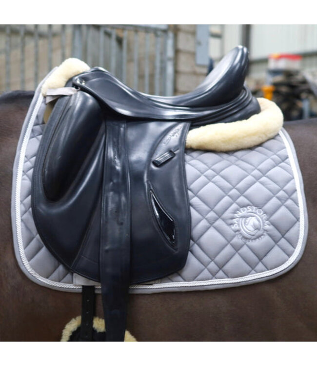 SANDSTORM COTTON SADDLE PAD GP - Light Grey