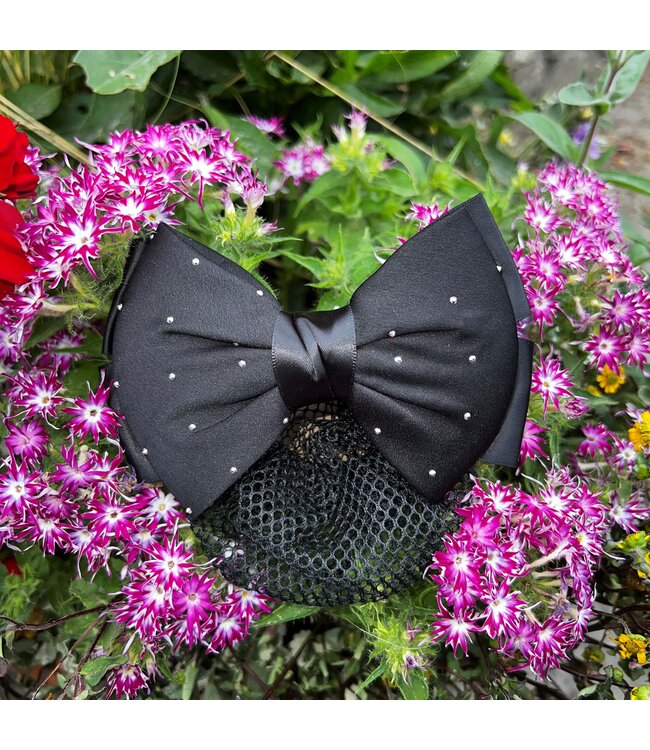 DRESSAGE HAIRNET with BOW - Black