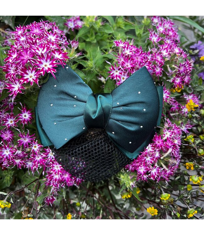 DRESSAGE HAIRNET with BOW - Green