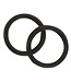 Norton NORTON RUBBER PEACOCK RINGS - Black