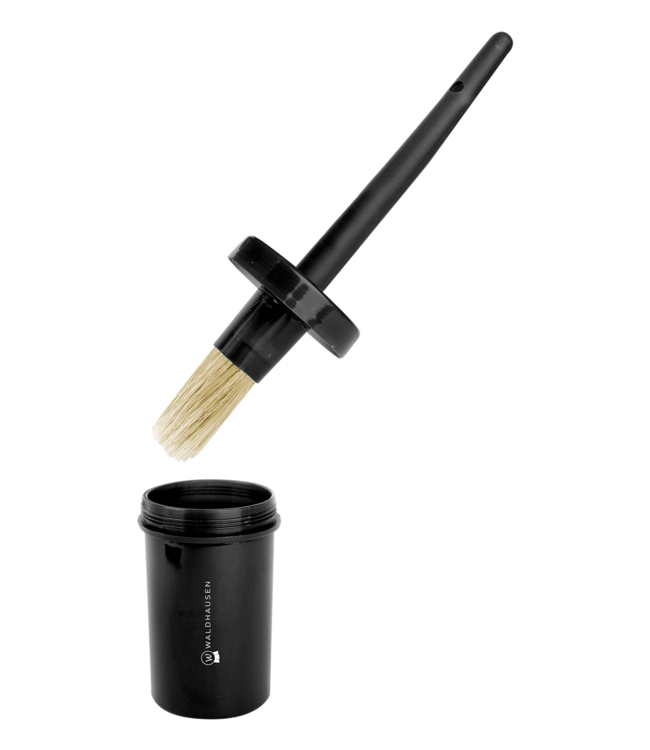 WALDHAUSEN HOOF OIL BRUSH with BOTTLE - Black