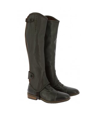 Equithème EQUITHÈME SOFT LEATHER HALF CHAPS - Black Long