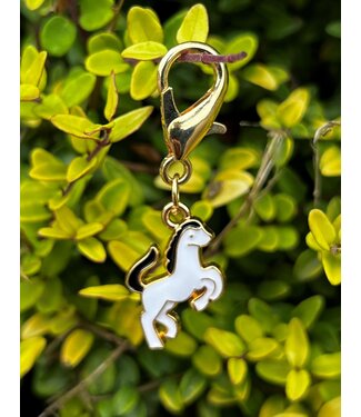 PONY BRIDLE CHARM - White