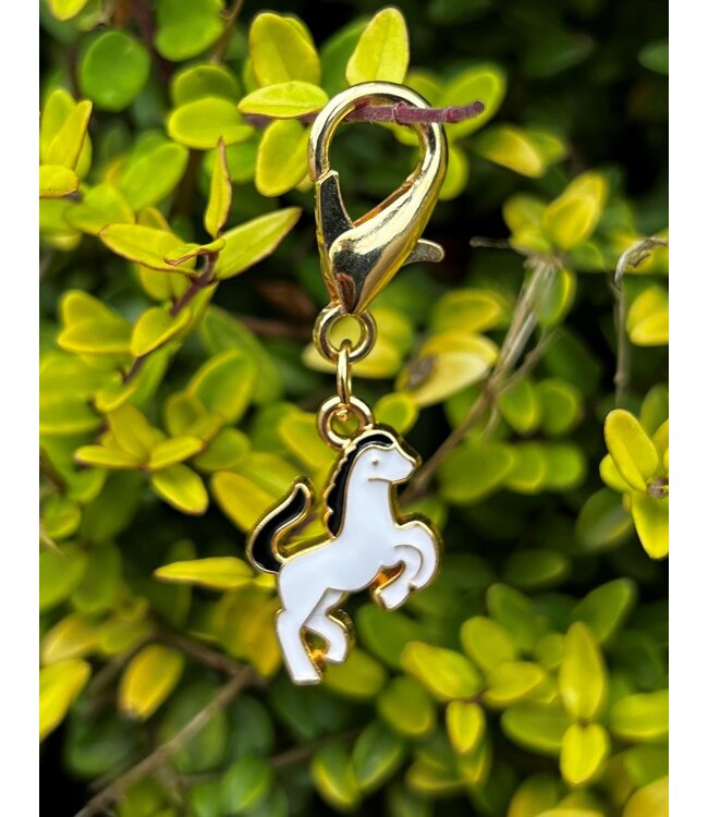 PONY BRIDLE CHARM - White