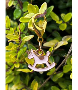 ROCKING HORSE BRIDLE CHARM - Pink