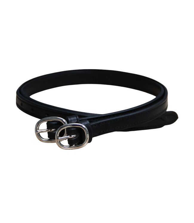 MACKEY LEATHER SPUR STRAPS - Black