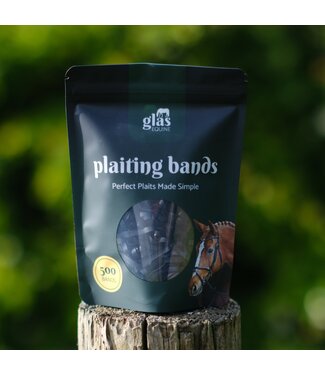Glas Equine GLAS EQUINE PLAITING BANDS - Black
