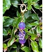 PURPLE GLITTER DAISY CHARM