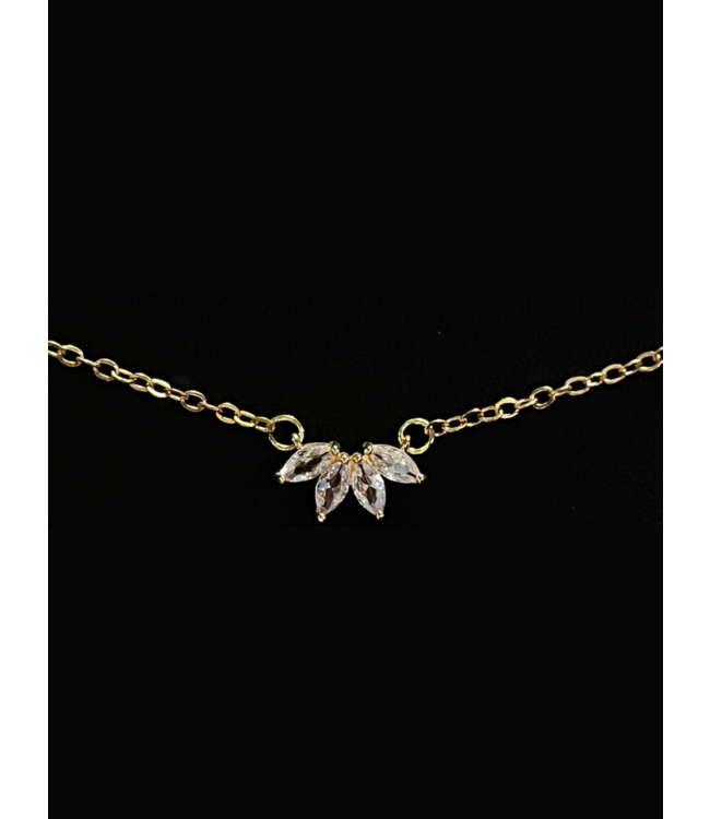 LEAF & PETAL PENDANT - Gold