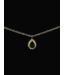 EMERALD TEARDROP NECKLACE -Silver/Gold