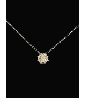 STERLING SLIVER MOISSANITE PENDANT - Silver