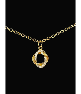 GEOMETRIC PETAL PENDANT - Gold