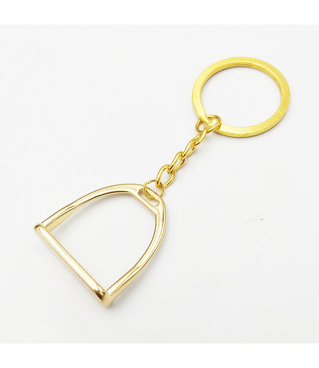 STIRRUP KEYRING - Gold