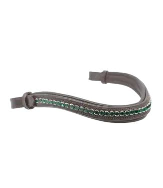 Mackey MACKEY SPARKLE BROWBAND Brown - Emerald