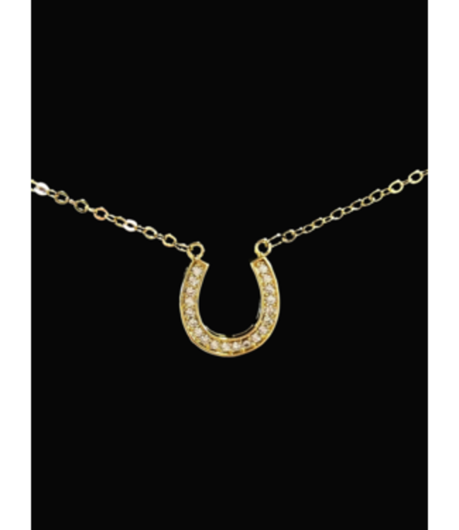 HORSESHOE NECKLACE - Gold