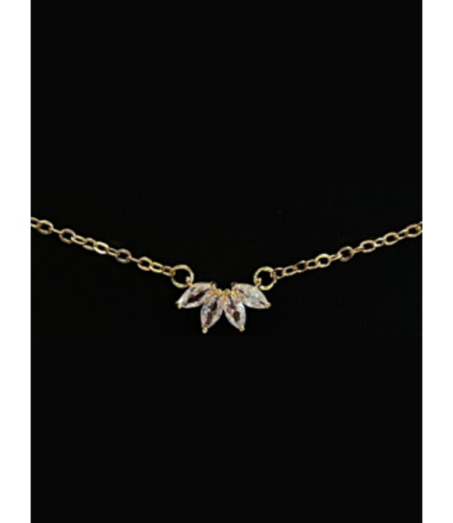 LEAF & PETAL PENDANT - Gold