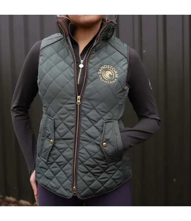 SANDSTORM TAILORED QUILTED GILET - Hunter Green