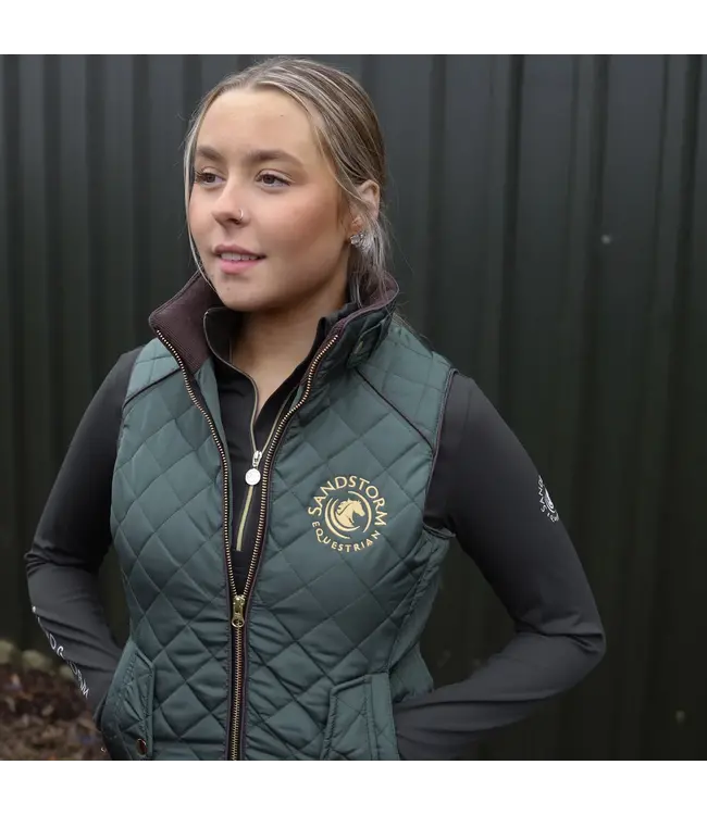 SANDSTORM TAILORED QUILTED GILET - Hunter Green