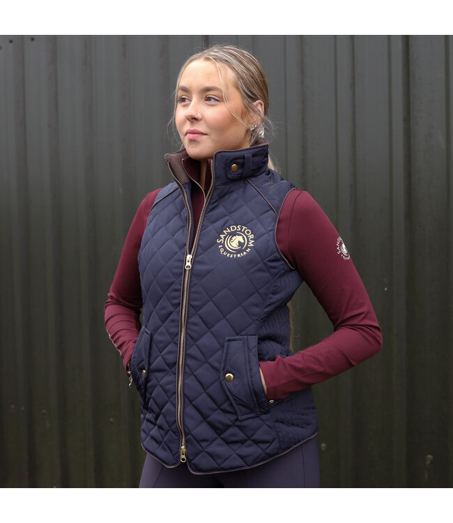 SANDSTORM TAILORED QUILTED GILET - Navy