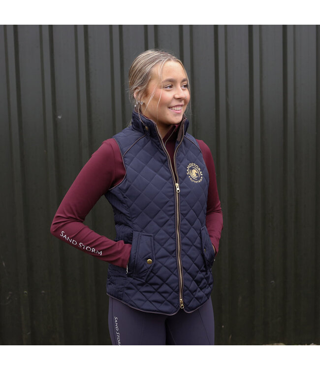 SANDSTORM TAILORED QUILTED GILET - Navy